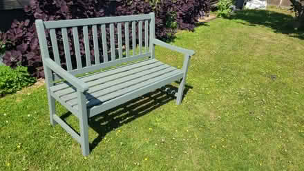 Photo of free 2 seater wooden garden sofa (Heacham PE31) #1