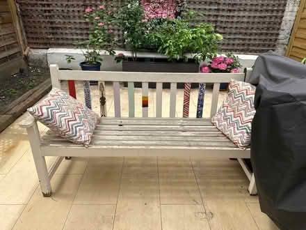 Photo of free Garden/patio bench (West Kensington W14) #4