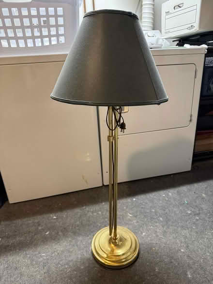 Photo of free Floor lamp (green shade) (East Arlington) #1