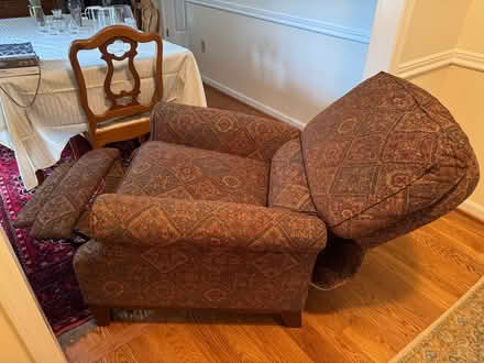 Photo of free Upholstered recliner (19711) #1