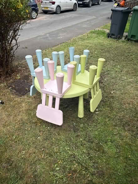 Photo of free Kids chair and table (Malvern WR14) #1