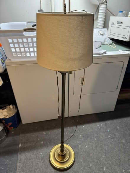 Photo of free Floor lamp (white shade) (East Arlington) #1