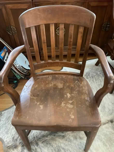 Photo of free Oak bankers/juror’s chair (Silver Spring, MD) #1