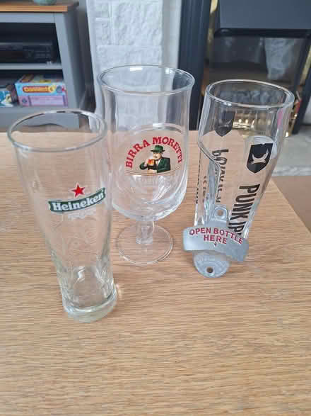 Photo of free Beer glasses and bottle opener (Bedhampton PO9) #1