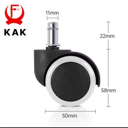 Photo of free 5 casters for chair (Leith) #2