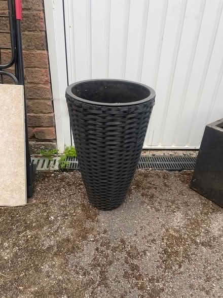 Photo of free Tall black planter (Cookham Rise SL6) #1