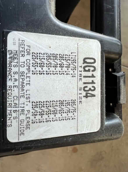 Photo of free Tire chains (Near Ortega Park) #2