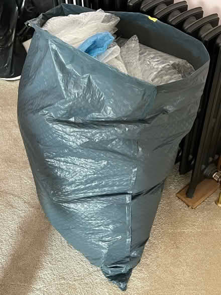Photo of free Bin liner full of bubble wrap & tissue paper (Stalmine FY6) #2