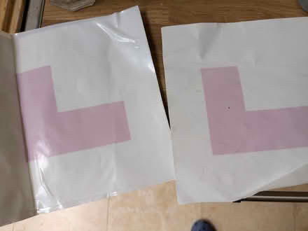 Photo of free Learner driver L plates window stickers (Clayfield Copse RG4) #1