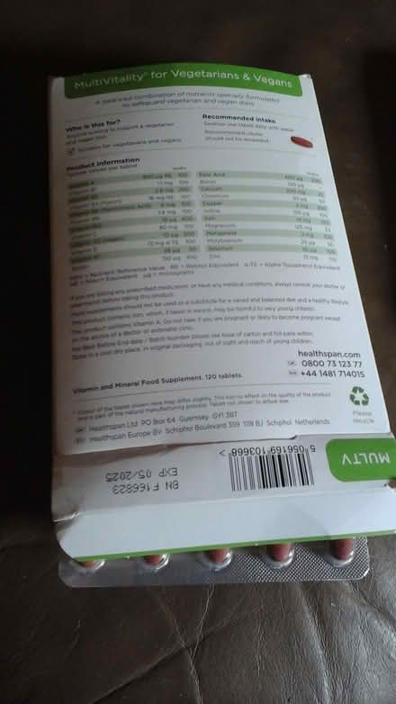 Photo of free Multivits for vegetarians & vegans (Shawlands) #3