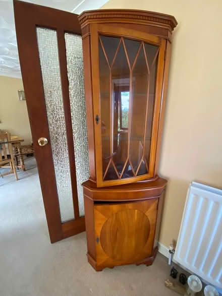 Photo of free Wooden Corner cabinet (Stanpit, Mudeford) #4