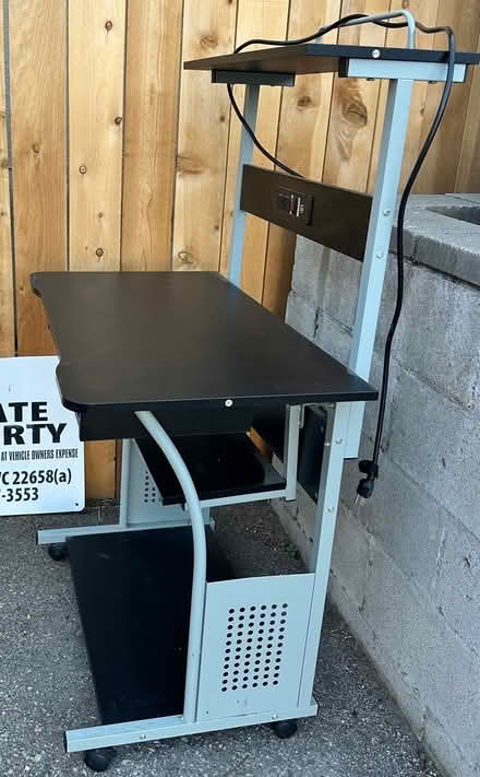 Photo of free Standing desk with power strip (Pasadena) #1