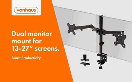 Photo of free Dual Monitor Stand for 13-27" Screens (Ravenscourt Park W6) #1