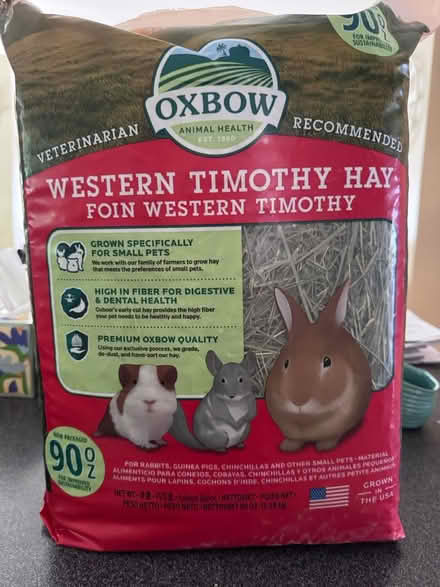 Photo of free Timothy hay Oxbow - big bag (Villages of Urbana) #1