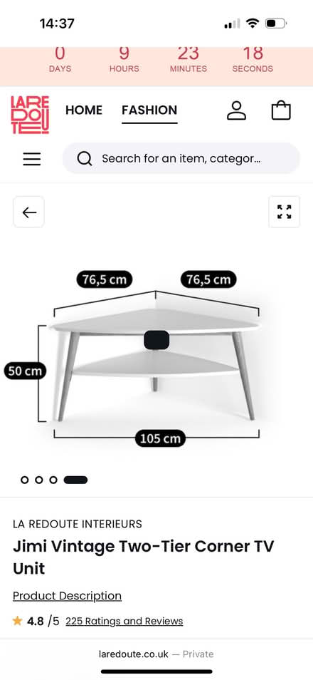 Photo of free TV table (Islington) #2