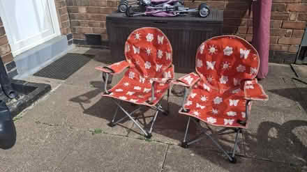 Photo of free 2x kids folding camping chairs (Loughborough) #1