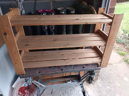 Photo of free Wooden shoe rack (Shrewsbury, Shropshire) #1