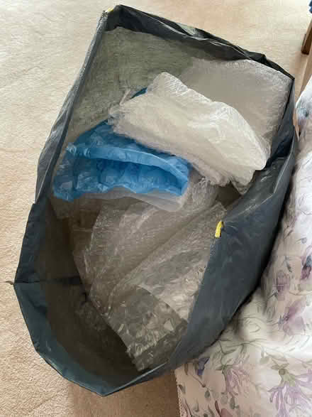 Photo of free Bin liner full of bubble wrap & tissue paper (Stalmine FY6) #1