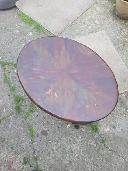Photo of free Solid wood, oval side or end table (West End LA3) #3