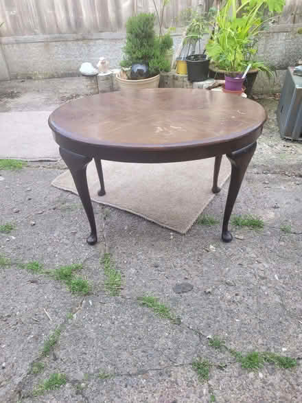 Photo of free Solid wood, oval side or end table (West End LA3) #1