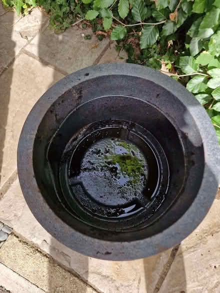 Photo of free Grey plastic patio pot (Enborne Row RG14) #1