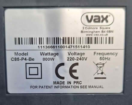 Photo of free Vax cylinder vacuum cleaner (Hillingdon UB10) #3