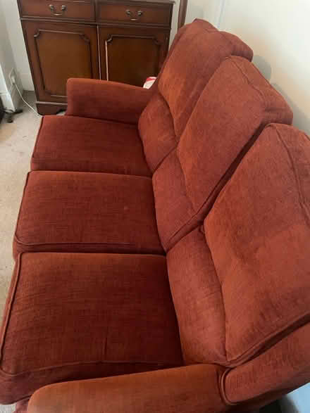 Photo of free red sofa (Sidcup DA15) #3