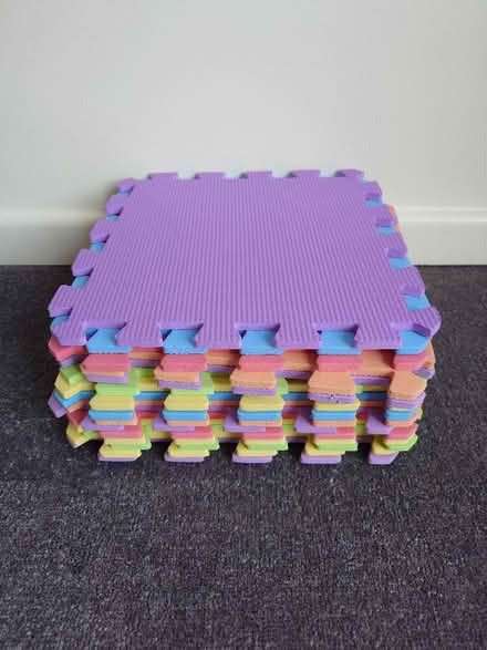 Photo of free 15 small foam padded squares - play mat (Seaford BN25) #1