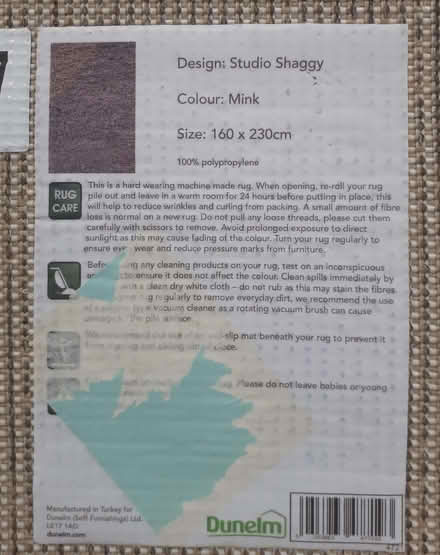 Photo of free Large Rug (ME10) #3