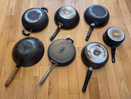 Photo of free 7 Burnt out pan and pot (Colindale NW9) #2