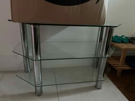 Photo of free Glass tv stand (SE15) #1