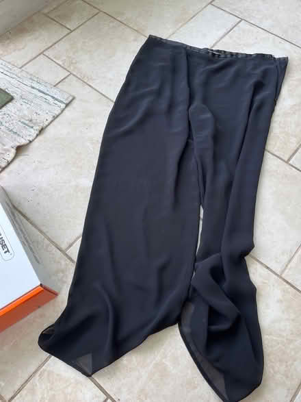 Photo of free Black chiffon wide leg trousers (Hampden Park BN22) #1