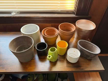Photo of free Assorted flower pots (East Arlington) #1