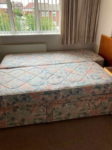 Photo of free Sofas and two single beds (Hale Altrincham WA15) #1