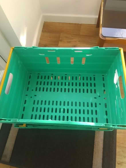 Photo of free 2 Plastic crates, 60*40cm good for storage under bed, garage (Millhouses S7) #2