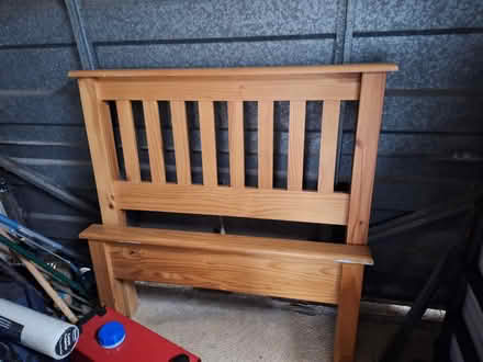 Photo of free Single pine bedframe (WF2 6DZ) #1