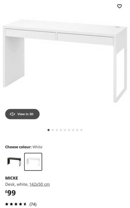 Photo of free ikea micke desk (B13) #1