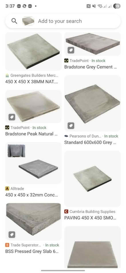 Photo of Paving slabs,mdf wood & roof felt (Cranfield MK43) #1