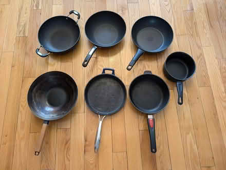Photo of free 7 Burnt out pan and pot (Colindale NW9) #1