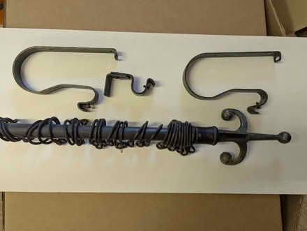 Photo of free Metal curtain pole (East Oakley RG23) #1