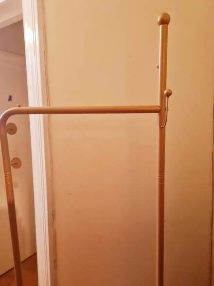 Photo of free Gold clothes rail π (Harlesden) #2