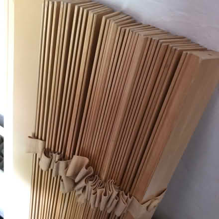 Photo of free Wooden pine blind 120cm wide (Bisley Road GL5) #2