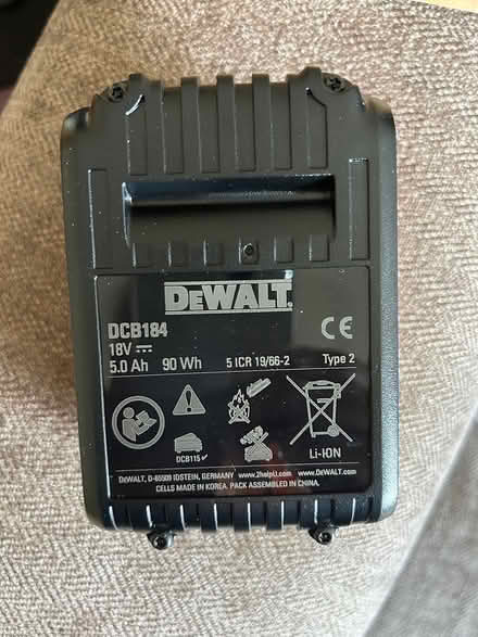 Photo of free DeWalt Battery (Woburn Sands MK17) #3