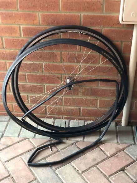 Photo of free Racing Bike Front Wheel - 23"? (Wood Farm OX3) #1