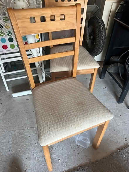 Photo of free Two dining chairs (Copthorne) #1