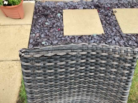 Photo of free 3 Rattan patio chairs (Scriven HG5) #4