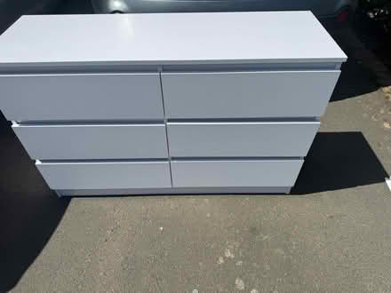 Photo of free White 6 drawer chest (Bromsgrove, Hilltops B61) #1