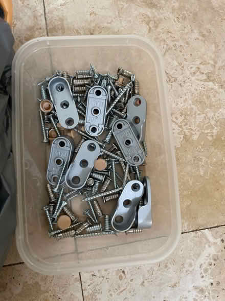 Photo of free Wardrobe door hinges + misc screws (Woodford green) #2