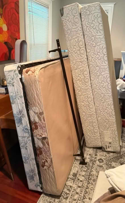 Photo of free Full Bed - frame/mattress/box spgs (16th st hts dc) #4