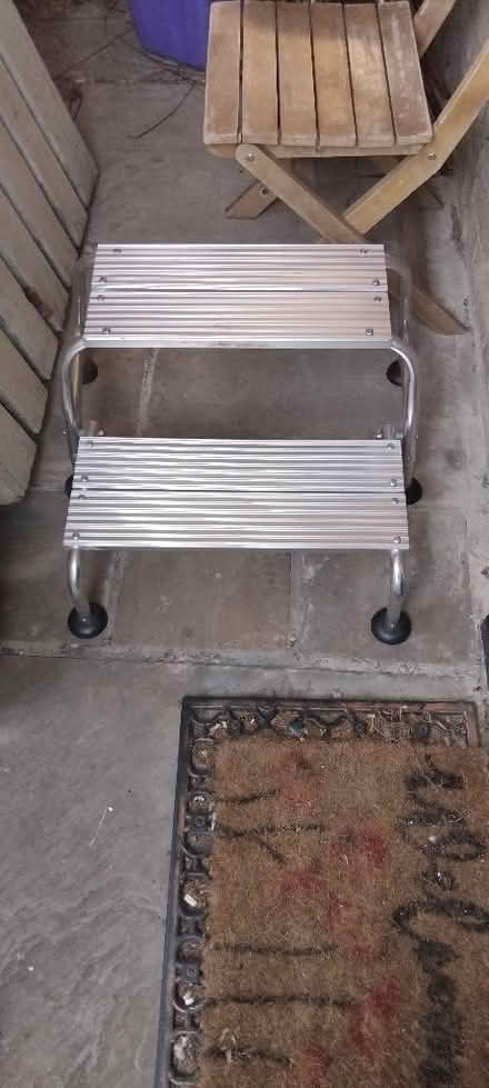 Photo of free Sturdy metal DIY/van/camping steps going Top step-height 34c (Heeley Green S14) #1